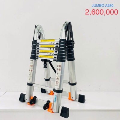 Thang nhôm rút gọn chữ A cao cấp Jumbo A280